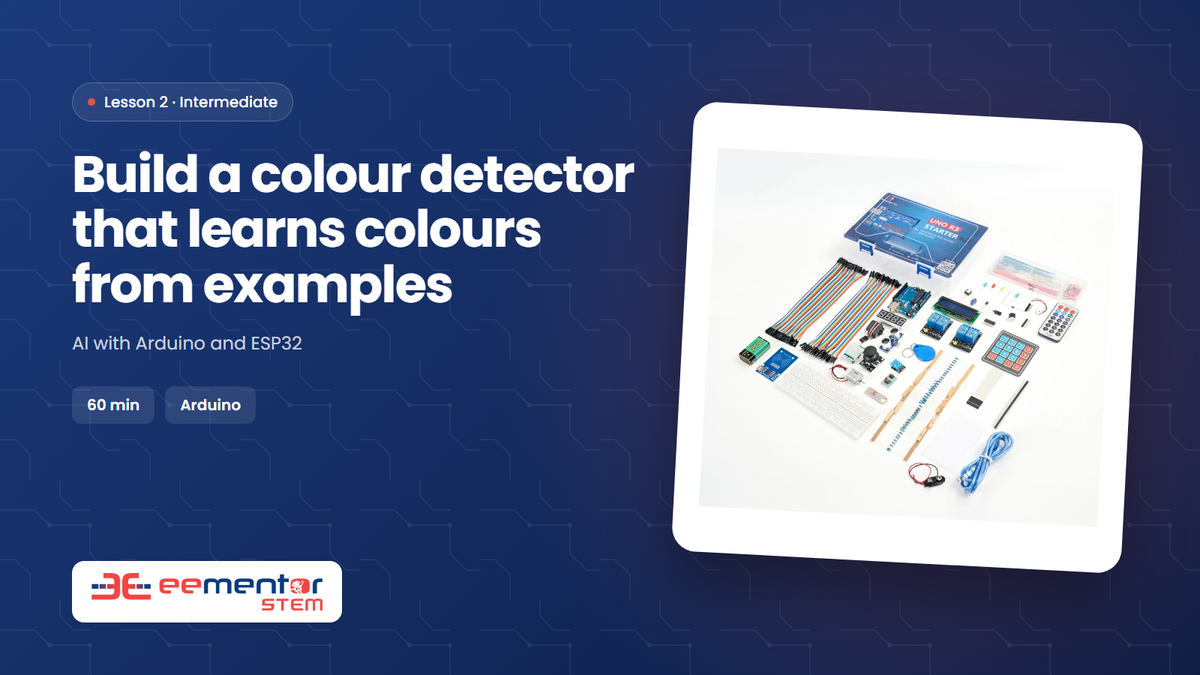 Build a colour detector that learns colours from examples – EEMENTOR STEM™ lesson