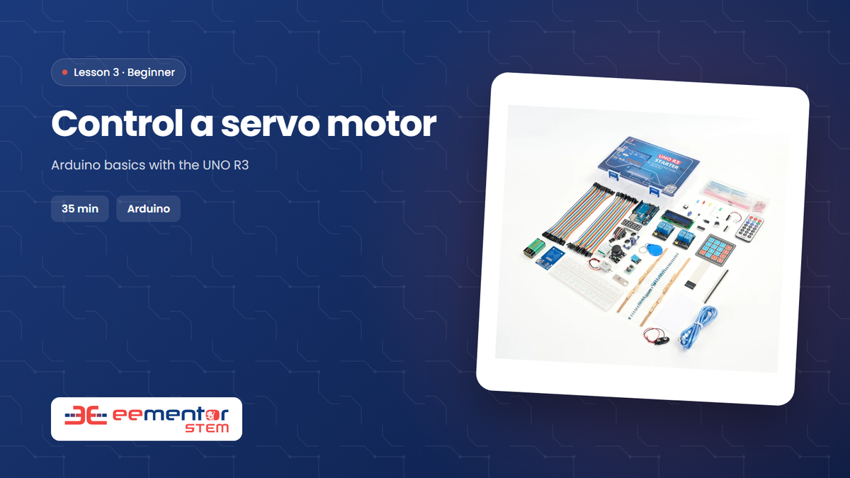Control a servo motor – EEMENTOR STEM lesson