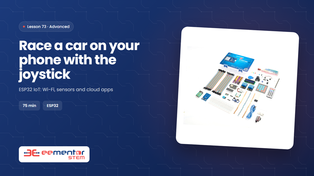 Race a car on your phone with the joystick – EEMENTOR STEM™ lesson