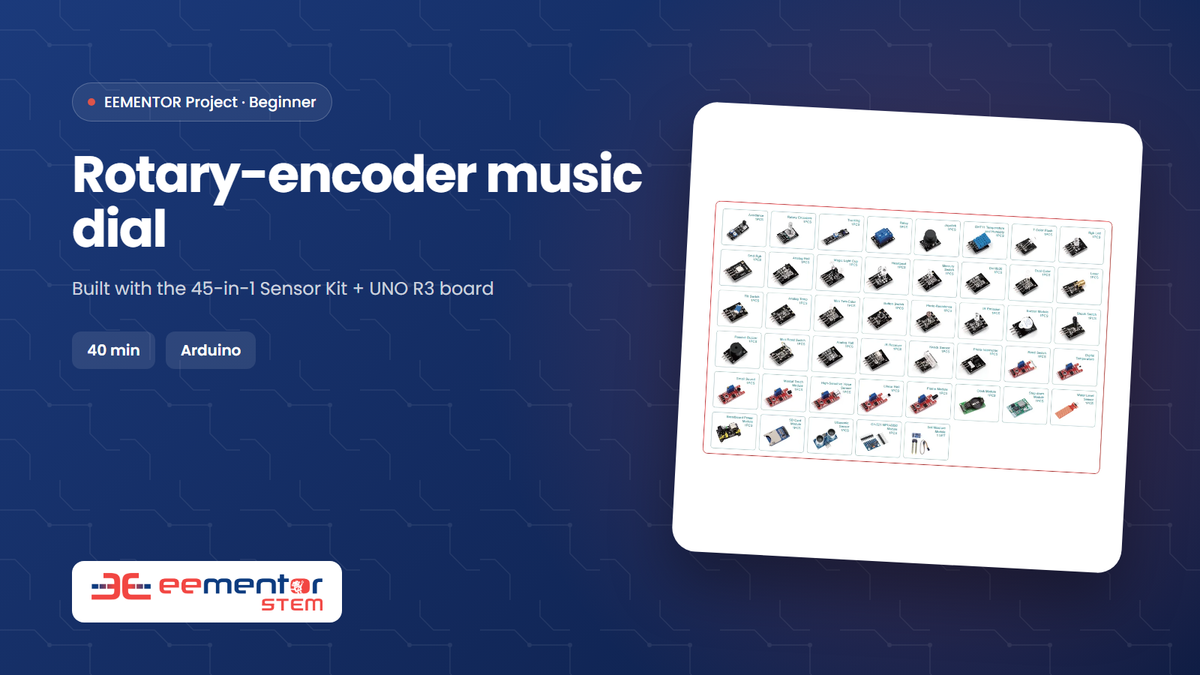 Rotary-encoder music dial – EEMENTOR STEM project