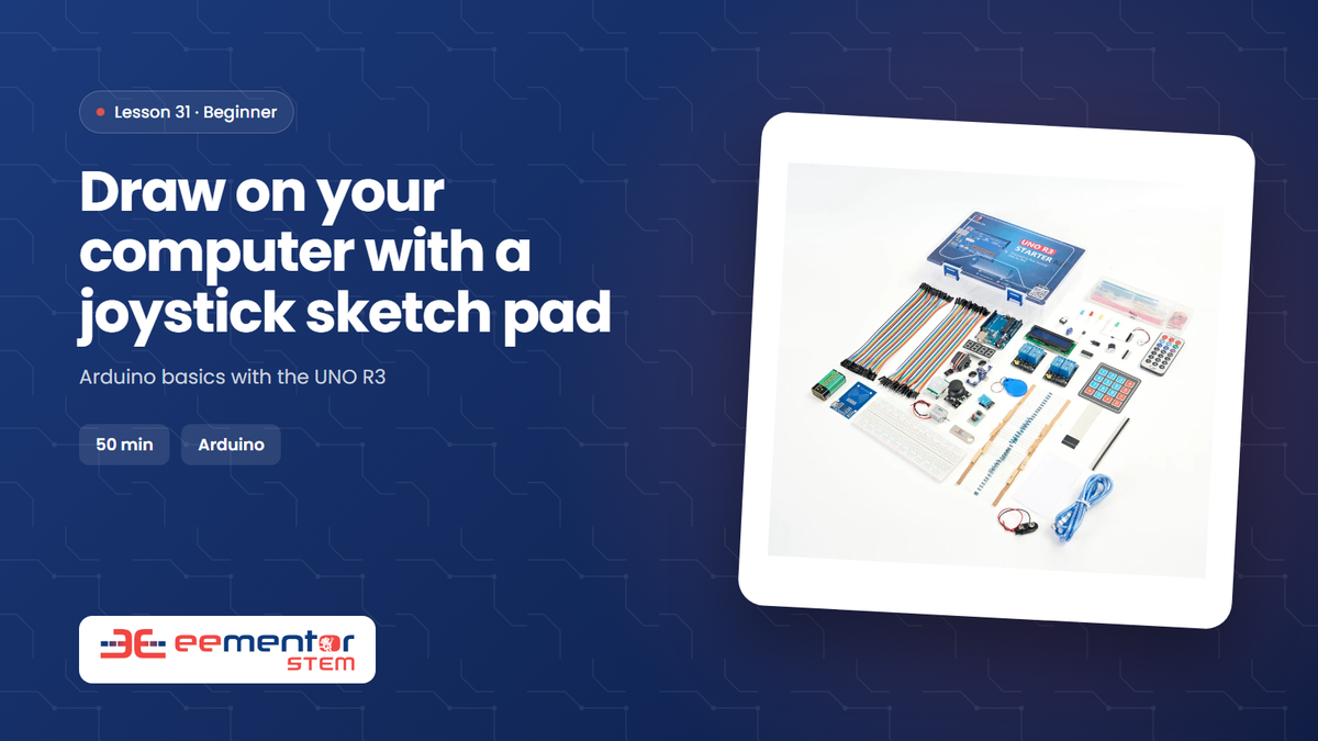 Draw on your computer with a joystick sketch pad – EEMENTOR STEM™ lesson