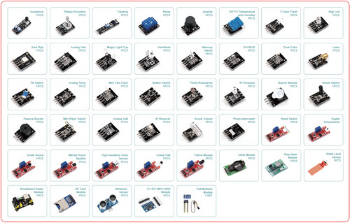 45-in-1 Sensor Kit | Compatible with Arduino IDE and ESP32