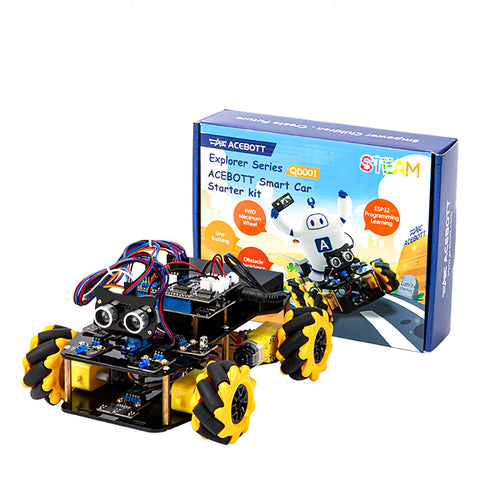 ACEBOTT ESP32 4WD Mecanum Wheel Smart Robot Car Kit