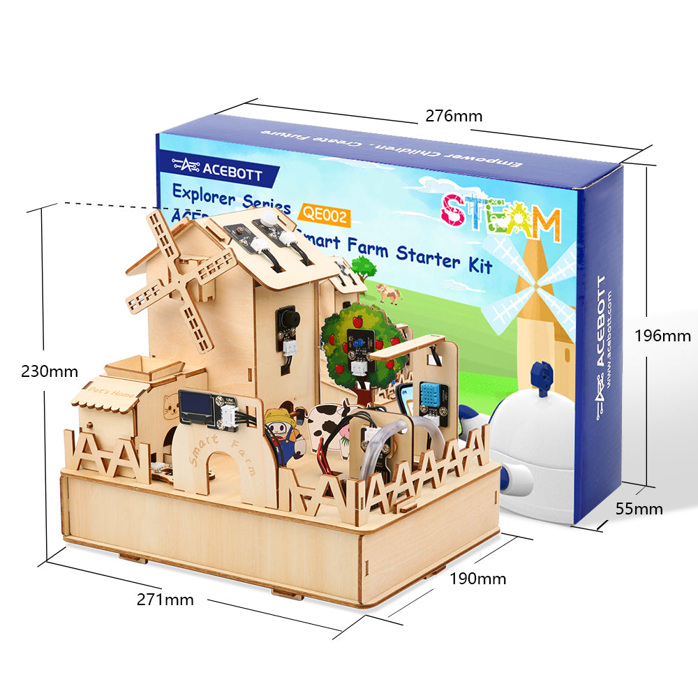 ACEBOTT ESP32 IoT Smart Farm Kit – Kids Ages 8-16 | Arduino Compatible